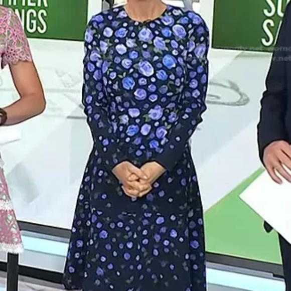 Lela Rose Floral Crepe Dress - size 4 - Picture 3 of 7